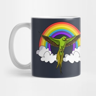 Cute Parrot Parakeet Bird Pet Rainbow Mug